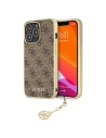 Etui Guess GUHCP13LGF4GBR Apple iPhone 13 Pro brązowy/brown hardcase 4G Charms Collection