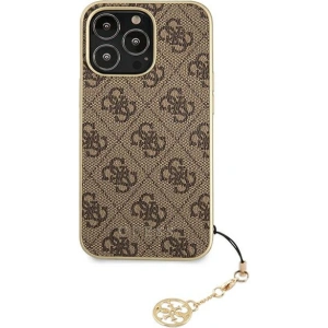 Etui Guess GUHCP13LGF4GBR Apple iPhone 13 Pro brązowy/brown hardcase 4G Charms Collection