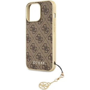 Etui Guess GUHCP13LGF4GBR Apple iPhone 13 Pro brązowy/brown hardcase 4G Charms Collection