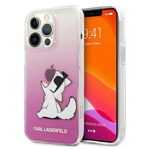 Etui Karl Lagerfeld KLHCP13LCFNRCPI Apple iPhone 13 Pro hardcase różowy/pink Choupette Fun