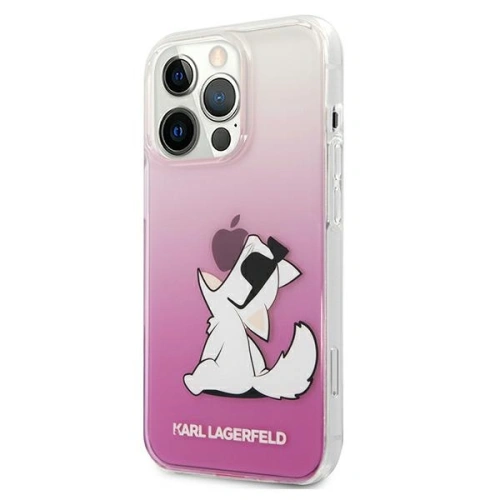 Etui Karl Lagerfeld KLHCP13LCFNRCPI Apple iPhone 13 Pro hardcase różowy/pink Choupette Fun