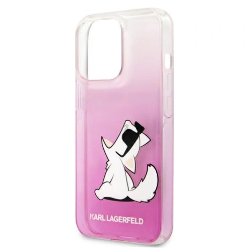 Etui Karl Lagerfeld KLHCP13LCFNRCPI Apple iPhone 13 Pro hardcase różowy/pink Choupette Fun