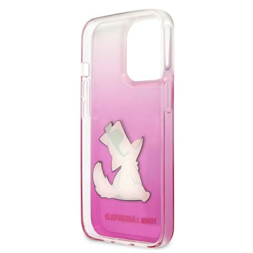 Etui Karl Lagerfeld KLHCP13LCFNRCPI Apple iPhone 13 Pro hardcase różowy/pink Choupette Fun