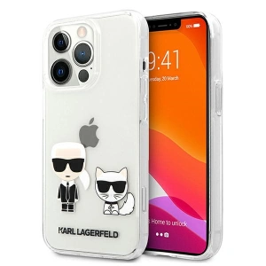 Etui Karl Lagerfeld KLHCP13LCKTR Apple iPhone 13 Pro hardcase Transparent Karl & Choupette