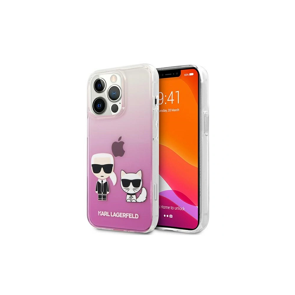 Hurtownia GSM - Etui Karl Lagerfeld KLHCP13LCKTRP Apple iPhone 13 Pro hardcase růžový/pink Karl & Choupette - KLD600PNK - {ean13} - Hurt
