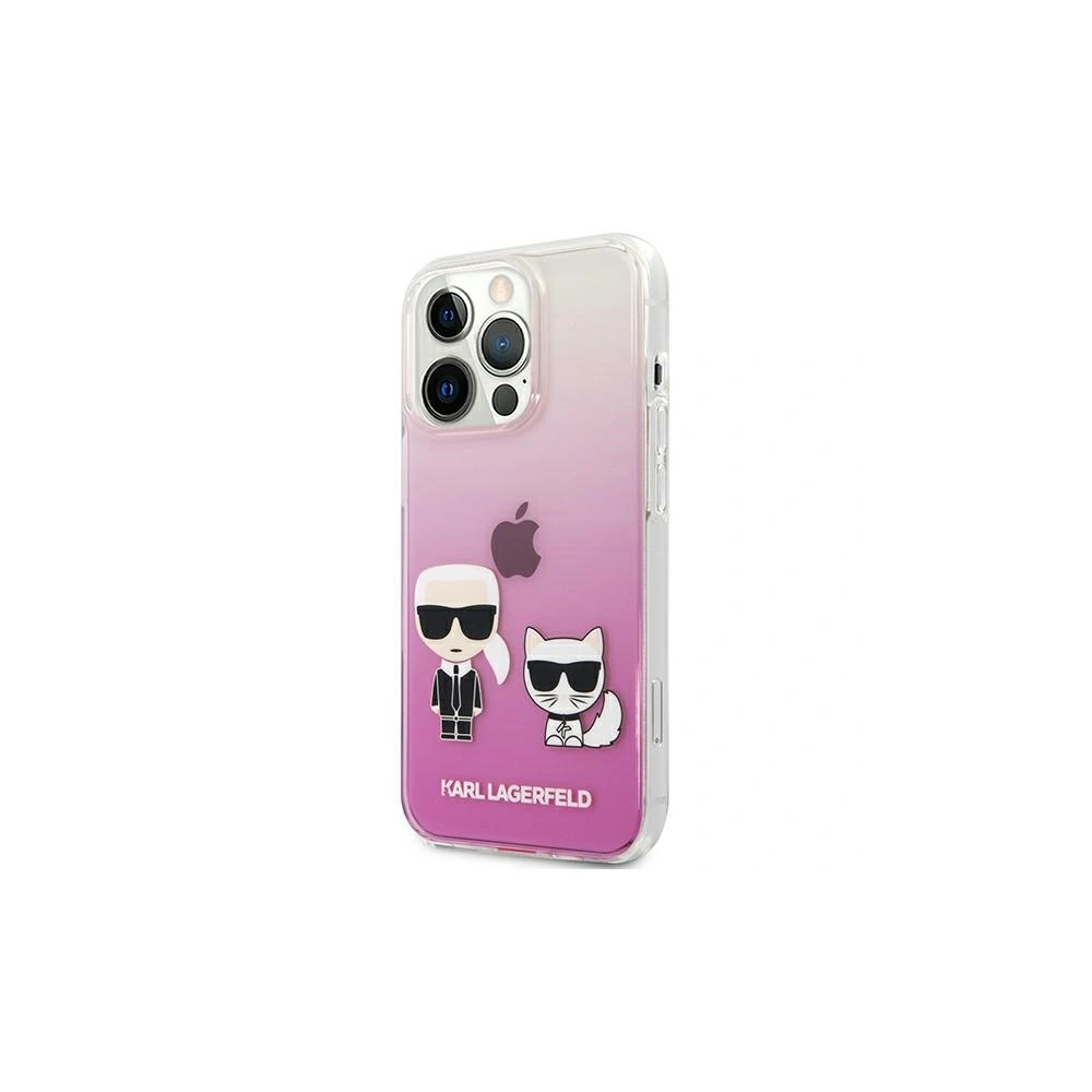 Hurtownia GSM - Etui Karl Lagerfeld KLHCP13LCKTRP Apple iPhone 13 Pro hardcase różowy/pink Karl & Choupette - KLD600PNK - {ean13} - Hurt