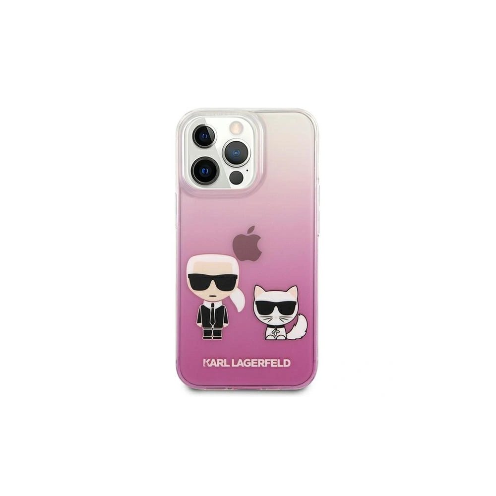 Hurtownia GSM - Etui Karl Lagerfeld KLHCP13LCKTRP Apple iPhone 13 Pro hardcase růžový/pink Karl & Choupette - KLD600PNK - {ean13} - Hurt
