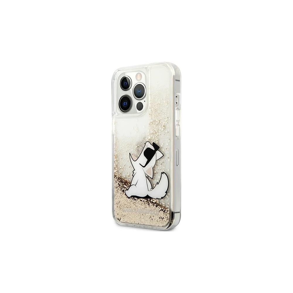 Hurtownia GSM - Etui Karl Lagerfeld KLHCP13LGCFD Apple iPhone 13 Pro zlatý/gold hardcase Liquid Glitter Choupette Fun - KLD601GLD - {ean13} - Hurt