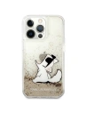 Hurtownia GSM - Etui Karl Lagerfeld KLHCP13LGCFD Apple iPhone 13 Pro zlatý/gold hardcase Liquid Glitter Choupette Fun - KLD601GLD - {ean13} - Hurt