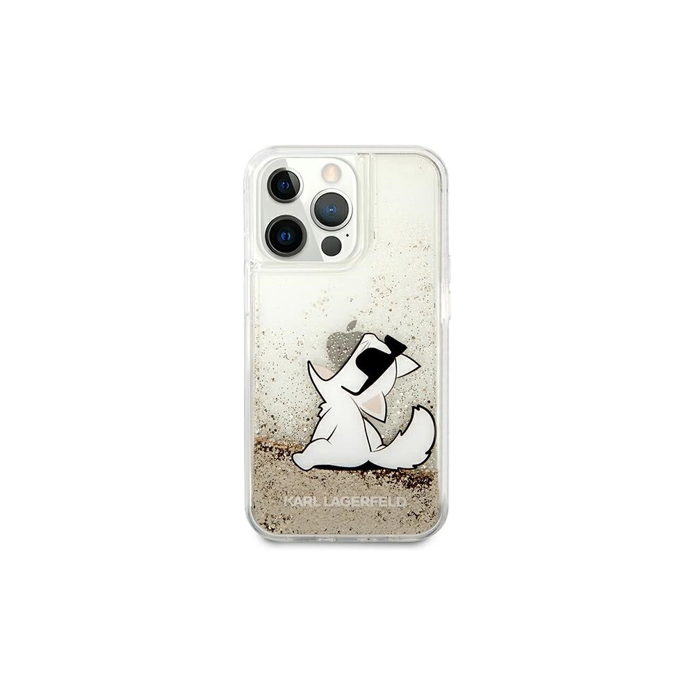 Hurtownia GSM - Etui Karl Lagerfeld KLHCP13LGCFD Apple iPhone 13 Pro zlatý/gold hardcase Liquid Glitter Choupette Fun - KLD601GLD - {ean13} - Hurt