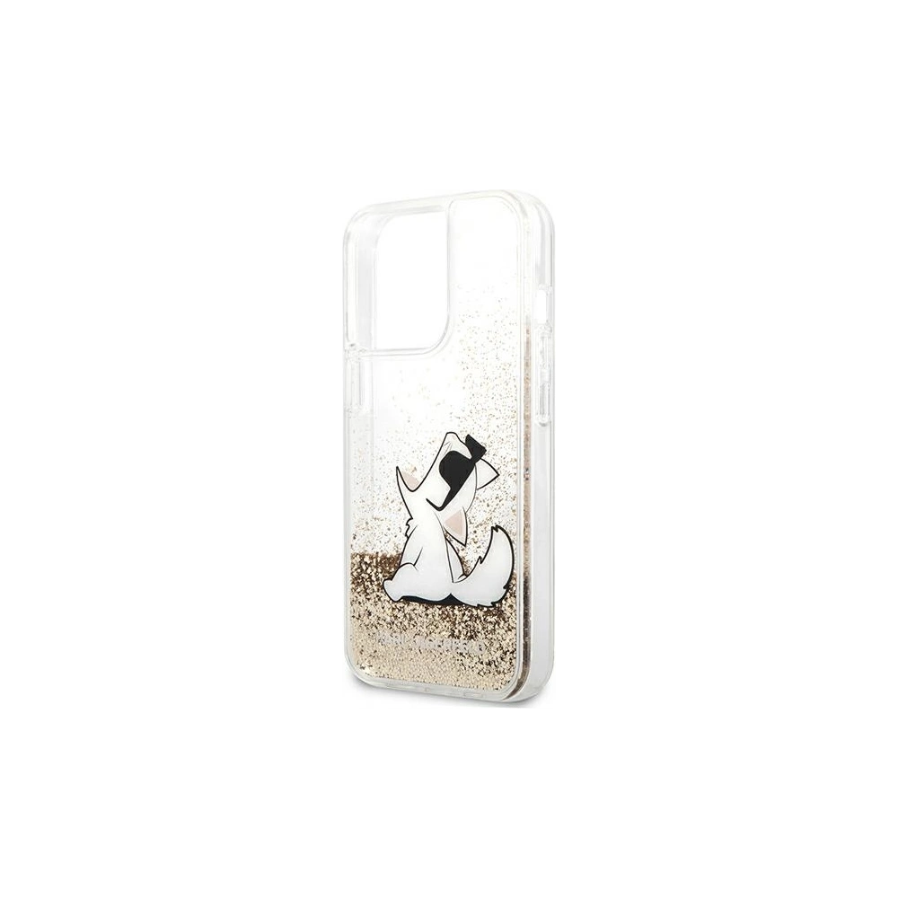 Hurtownia GSM - Etui Karl Lagerfeld KLHCP13LGCFD Apple iPhone 13 Pro zlatý/gold hardcase Liquid Glitter Choupette Fun - KLD601GLD - {ean13} - Hurt