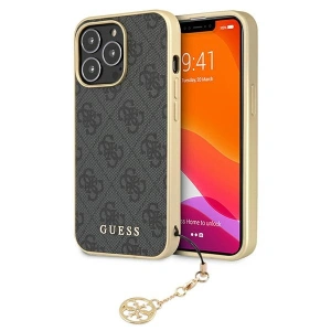 Etui Guess GUHCP13LGF4GGR Apple iPhone 13 Pro szary/grey hardcase 4G Charms Collection