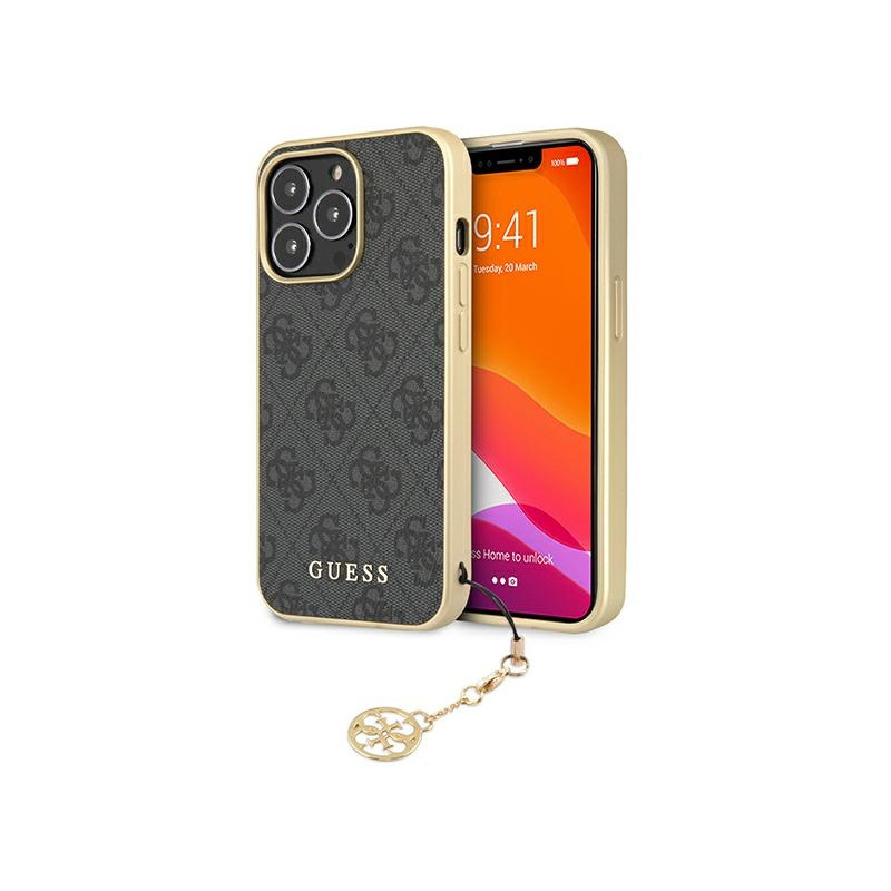Hurtownia Guess - 3666339033491 - GUE1265GRY - Etui Guess GUHCP13LGF4GGR Apple iPhone 13 Pro szary/grey hardcase 4G Charms Collection - B2B homescreen