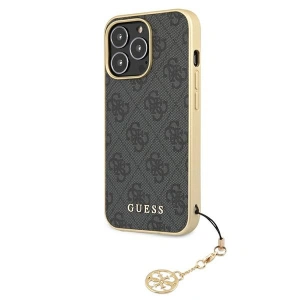 Etui Guess GUHCP13LGF4GGR Apple iPhone 13 Pro šedá/grey hardcase 4G Charms Collection