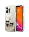 Etui Karl Lagerfeld KLHCP13LGKCD Apple iPhone 13 Pro złoty/gold hardcase Liquid Glitter Karl&Choupette