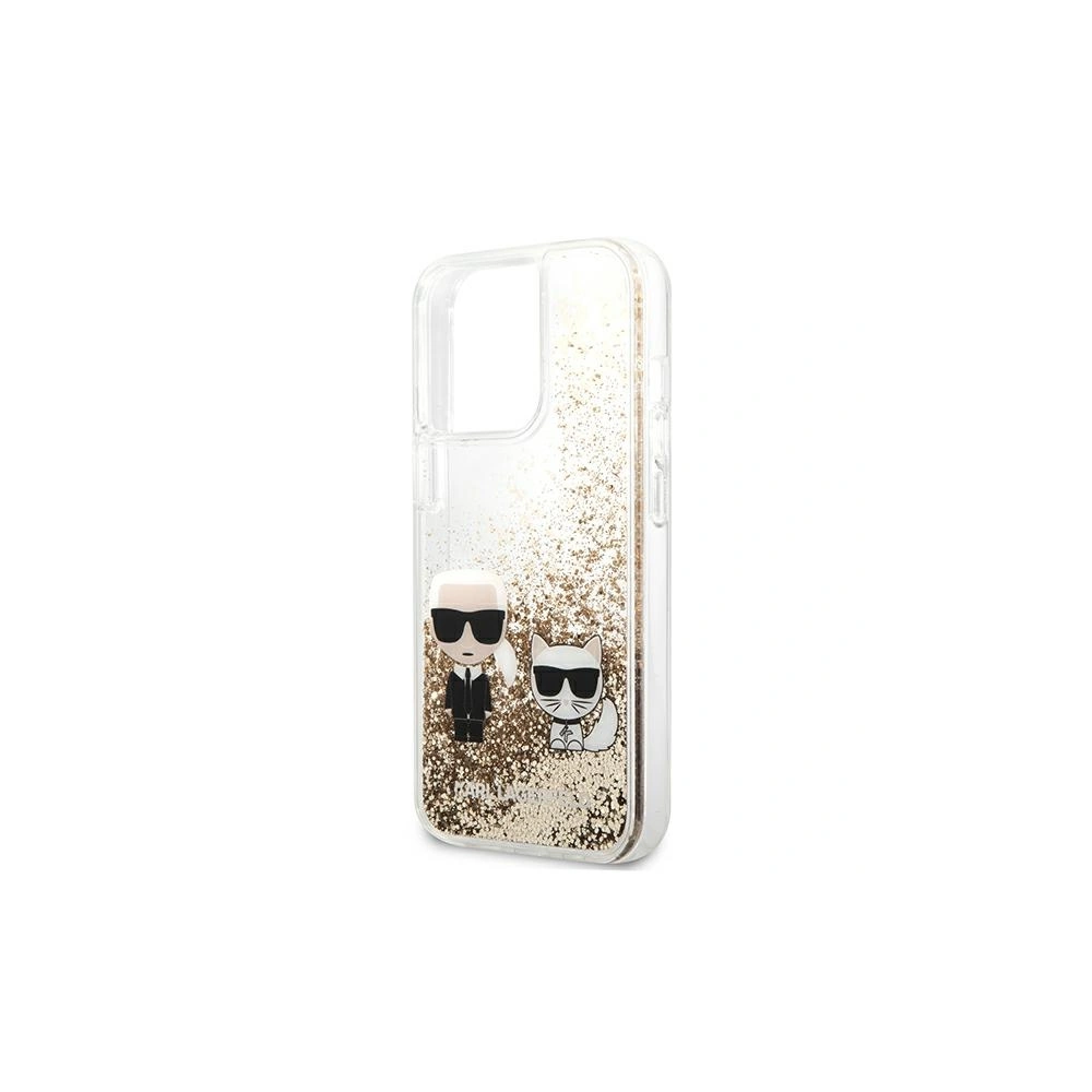 Hurtownia GSM - Etui Karl Lagerfeld KLHCP13LGKCD Apple iPhone 13 Pro zlatý/gold hardcase Liquid Glitter Karl&Choupette - KLD602GLD - {ean13} - Hurt