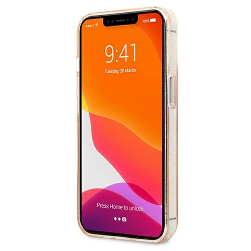 Etui Karl Lagerfeld KLHCP13LKHTUGLGO Apple iPhone 13 Pro złoty/gold hardcase Glitter Karl`s Head