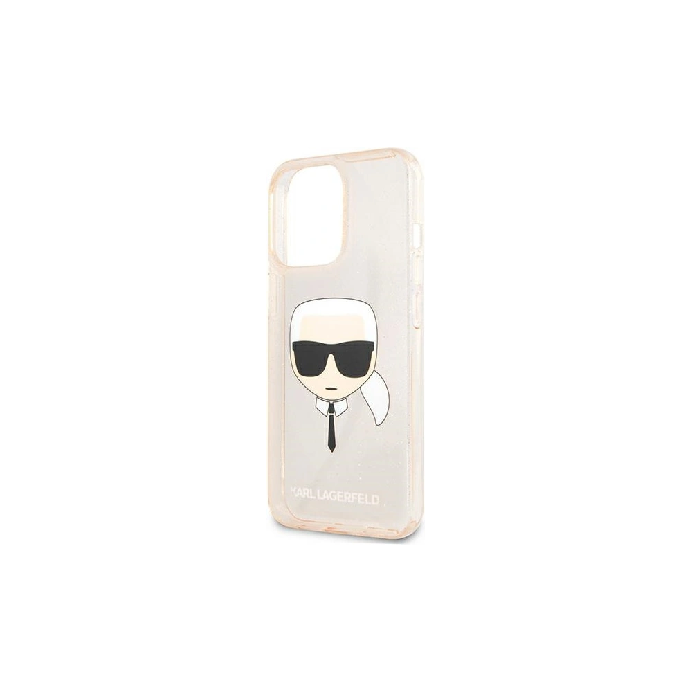 Hurtownia GSM - Etui Karl Lagerfeld KLHCP13LKHTUGLGO Apple iPhone 13 Pro złoty/gold hardcase Glitter Karl`s Head - KLD603GLD - {ean13} - Hurt