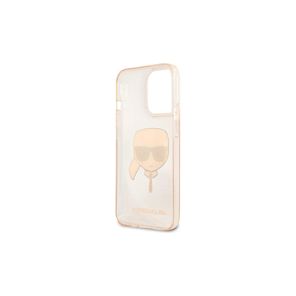Hurtownia GSM - Etui Karl Lagerfeld KLHCP13LKHTUGLGO Apple iPhone 13 Pro złoty/gold hardcase Glitter Karl`s Head - KLD603GLD - {ean13} - Hurt