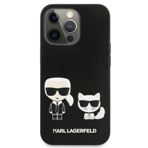 Etui Karl Lagerfeld KLHCP13LPCUSKCBK Apple iPhone 13 Pro czarny/black hardcase Ikonik Karl & Choupette