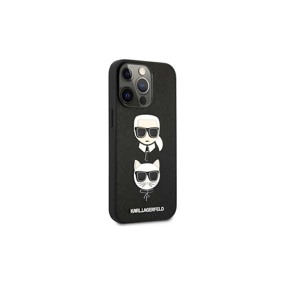 Hurtownia GSM - Etui Karl Lagerfeld KLHCP13LSAKICKCBK Apple iPhone 13 Pro czarny/black book Saffiano Karl & Choupette - KLD606BLK - {ean13} - Hurt