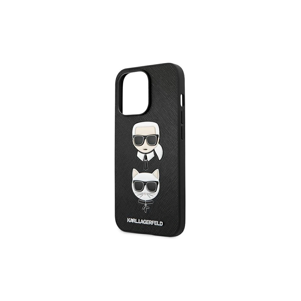 Hurtownia GSM - Etui Karl Lagerfeld KLHCP13LSAKICKCBK Apple iPhone 13 Pro czarny/black book Saffiano Karl & Choupette - KLD606BLK - {ean13} - Hurt