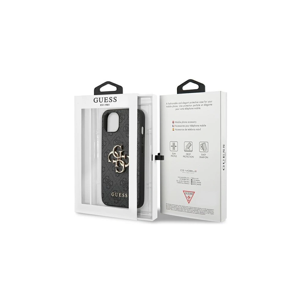 Hurtownia GSM - Etui Guess GUHCP13M4GMGGR Apple iPhone 13 šedý/grey hardcase 4G Big Metal Logo - GUE1273GRY - {ean13} - Hurt