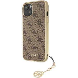 Guess GUHCP13MGF4GBR Apple iPhone 13 brown hardcase 4G Charms Collection