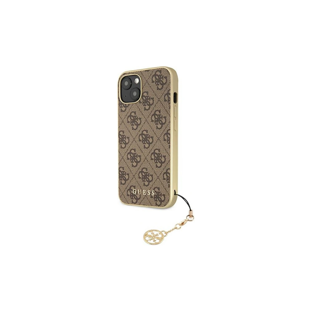 Wholesale Guess GUHCP13MGF4GBR Apple iPhone 13 brown hardcase 4G Charms Collection - GUE1274BR - {ean13} - Hurt