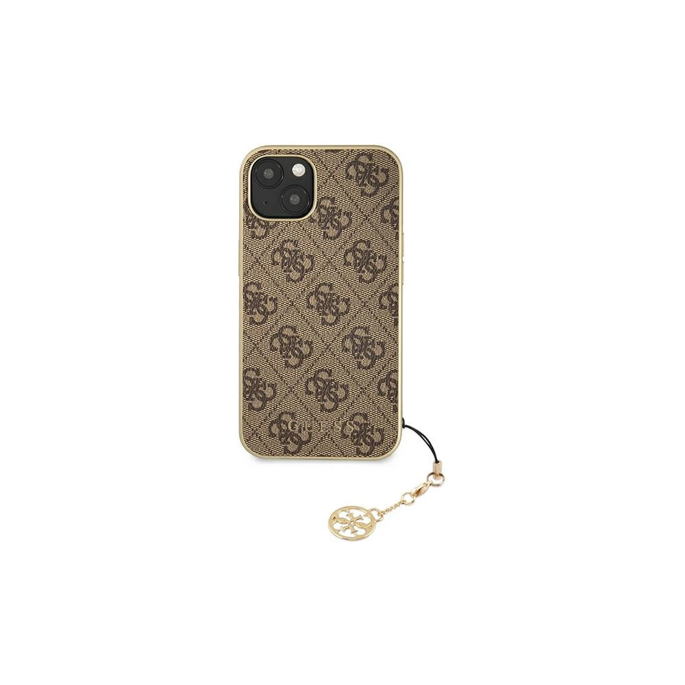 Wholesale Guess GUHCP13MGF4GBR Apple iPhone 13 brown hardcase 4G Charms Collection - GUE1274BR - {ean13} - Hurt
