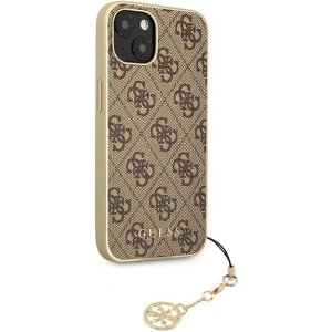 Etui Guess GUHCP13MGF4GBR Apple iPhone 13 brązowy/brown hardcase 4G Charms Collection