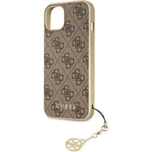 Etui Guess GUHCP13MGF4GBR Apple iPhone 13 brązowy/brown hardcase 4G Charms Collection