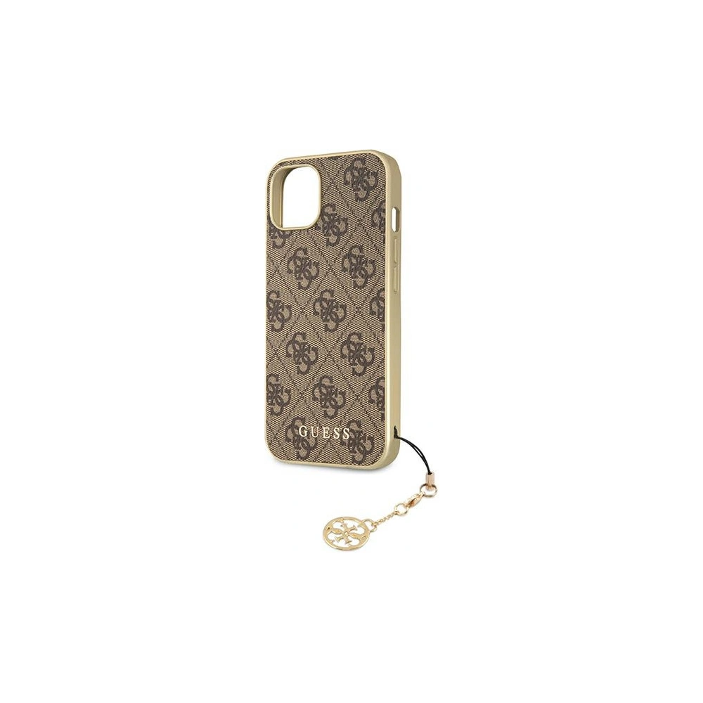 Wholesale Guess GUHCP13MGF4GBR Apple iPhone 13 brown hardcase 4G Charms Collection - GUE1274BR - {ean13} - Hurt