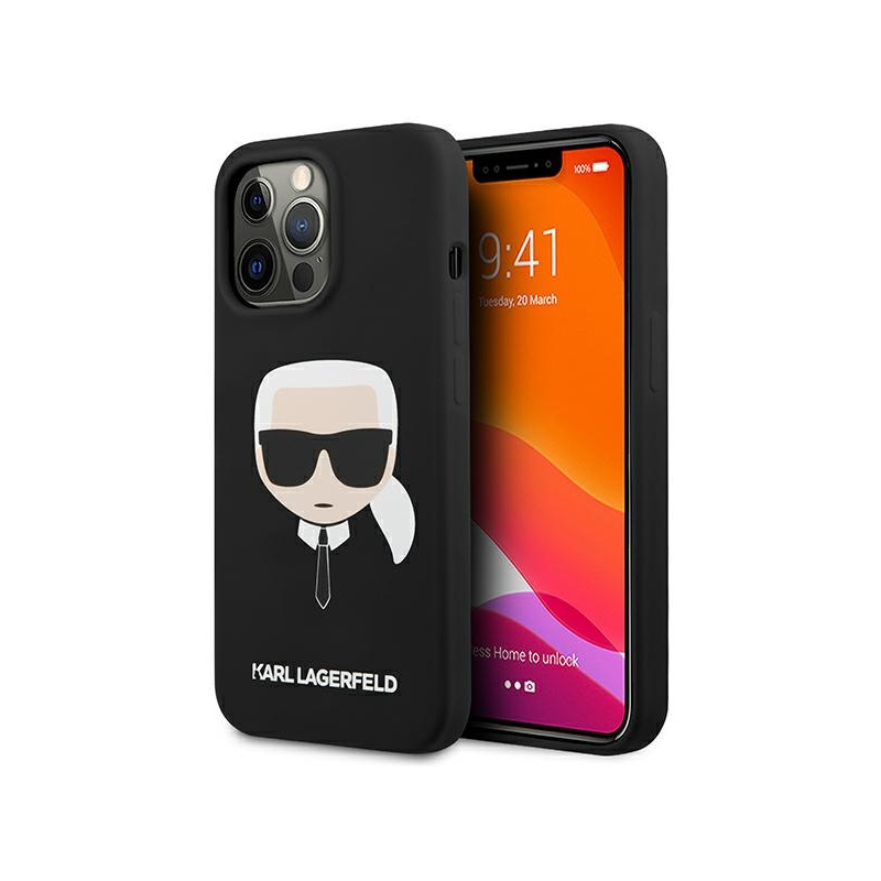 Hurtownia Karl Lagerfeld - 3666339027711 - KLD607BLK - Etui Karl Lagerfeld KLHCP13LSLKHBK Apple iPhone 13 Pro czarny/black hardcase Silicone Karl`s Head - B2B homescreen