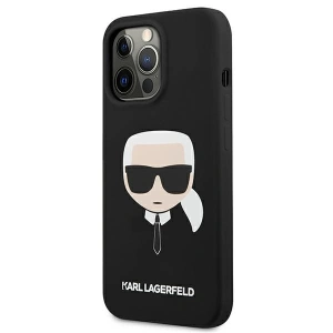 Etui Karl Lagerfeld KLHCP13LSLKHBK Apple iPhone 13 Pro czarny/black hardcase Silicone Karl`s Head