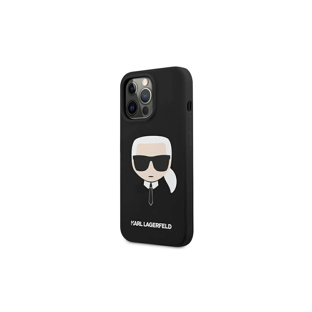 Hurtownia GSM - Etui Karl Lagerfeld KLHCP13LSLKHBK Apple iPhone 13 Pro czarny/black hardcase Silicone Karl`s Head - KLD607BLK - {ean13} - Hurt