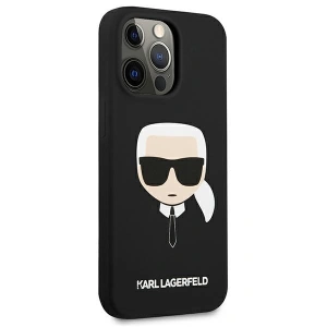Etui Karl Lagerfeld KLHCP13LSLKHBK Apple iPhone 13 Pro czarny/black hardcase Silicone Karl`s Head