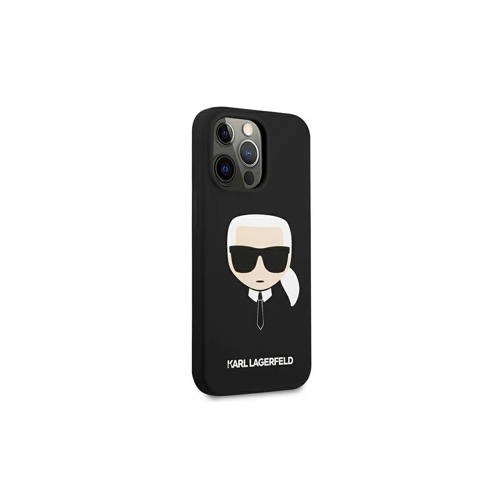 Hurtownia GSM - Etui Karl Lagerfeld KLHCP13LSLKHBK Apple iPhone 13 Pro černý/black hardcase Silicone Karl`s Head - KLD607BLK - {ean13} - Hurt