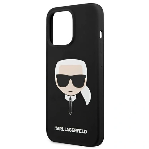 Etui Karl Lagerfeld KLHCP13LSLKHBK Apple iPhone 13 Pro czarny/black hardcase Silicone Karl`s Head