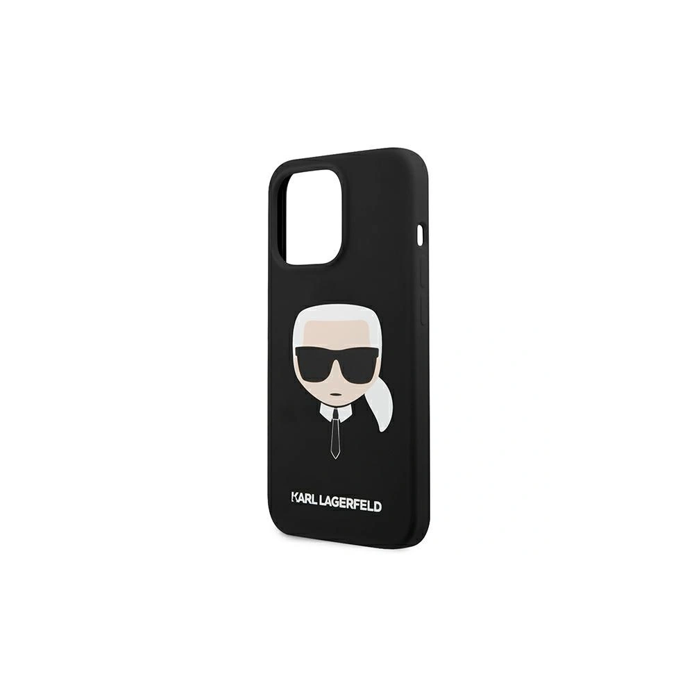 Hurtownia GSM - Etui Karl Lagerfeld KLHCP13LSLKHBK Apple iPhone 13 Pro czarny/black hardcase Silicone Karl`s Head - KLD607BLK - {ean13} - Hurt