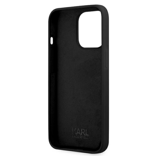 Etui Karl Lagerfeld KLHCP13LSLKHBK Apple iPhone 13 Pro czarny/black hardcase Silicone Karl`s Head
