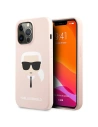 Etui Karl Lagerfeld KLHCP13LSLKHLP Apple iPhone 13 Pro jasnoróżowy/light pink hardcase Silicone Karl`s Head