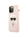 Hurtownia GSM - Etui Karl Lagerfeld KLHCP13LSLKHLP Apple iPhone 13 Pro jasnoróżowy/light pink hardcase Silicone Karl`s Head - KLD608PNK - {ean13} - Hurt