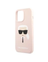 Hurtownia GSM - Etui Karl Lagerfeld KLHCP13LSLKHLP Apple iPhone 13 Pro jasnoróżowy/light pink hardcase Silicone Karl`s Head - KLD608PNK - {ean13} - Hurt