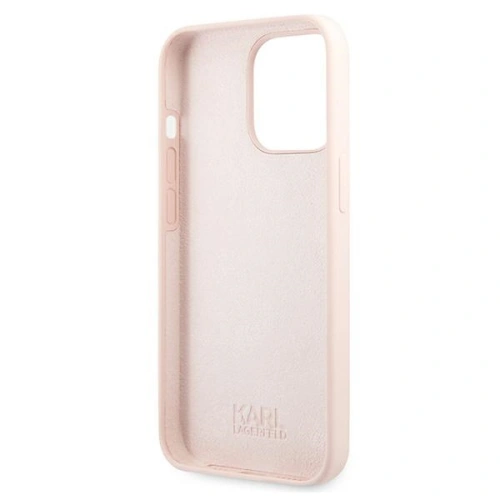Etui Karl Lagerfeld KLHCP13LSLKHLP Apple iPhone 13 Pro jasnoróżowy/light pink hardcase Silicone Karl`s Head