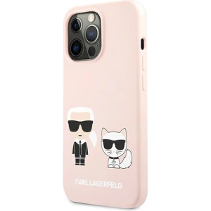 Etui Karl Lagerfeld KLHCP13LSSKCI Apple iPhone 13 Pro hardcase jasno różowy/light pink Silicone Karl & Choupette