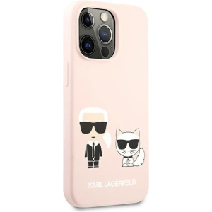 Etui Karl Lagerfeld KLHCP13LSSKCI Apple iPhone 13 Pro hardcase jasno różowy/light pink Silicone Karl & Choupette