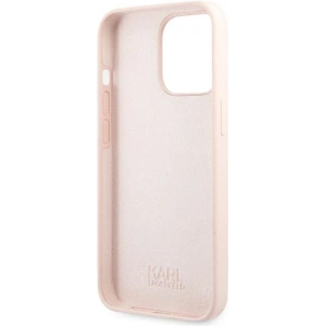 Etui Karl Lagerfeld KLHCP13LSSKCI Apple iPhone 13 Pro hardcase jasno różowy/light pink Silicone Karl & Choupette