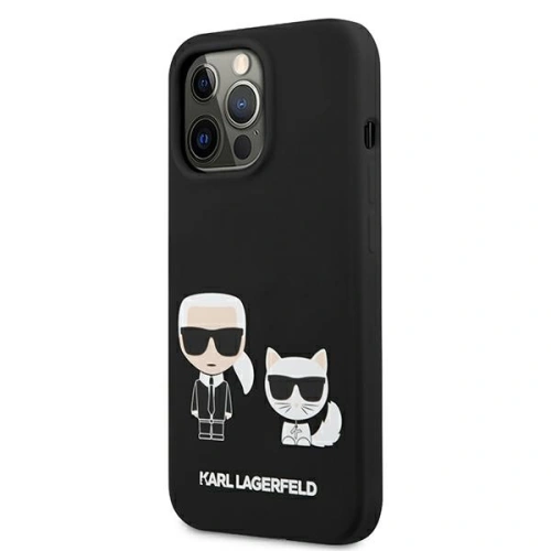 Etui Karl Lagerfeld KLHCP13LSSKCK Apple iPhone 13 Pro hardcase czarny/black Silicone Karl & Choupette