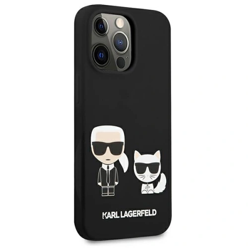 Etui Karl Lagerfeld KLHCP13LSSKCK Apple iPhone 13 Pro hardcase czarny/black Silicone Karl & Choupette